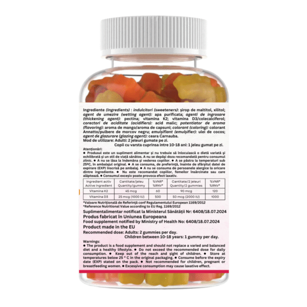 TooMax Gummy Vitamin D3 2000 IU + Vitamin K2 90 mcg - Image 2